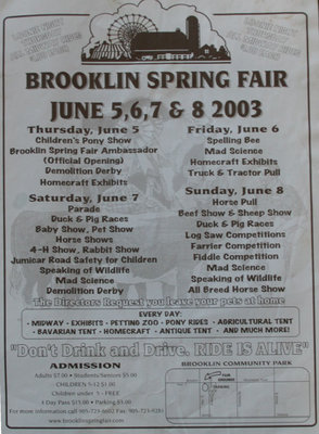 Brooklin Spring Fair