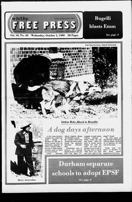 Whitby Free Press, 1 Oct 1980