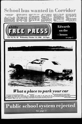 Whitby Free Press, 15 Oct 1980