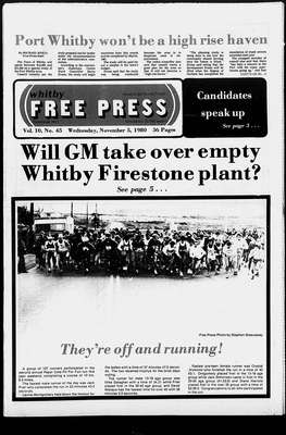 Whitby Free Press, 5 Nov 1980