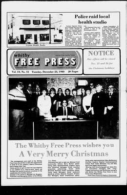 Whitby Free Press, 23 Dec 1980