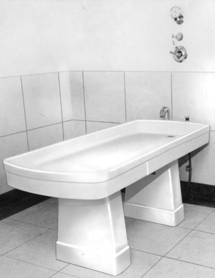 Bathroom Slab at Fairview Lodge, 1951