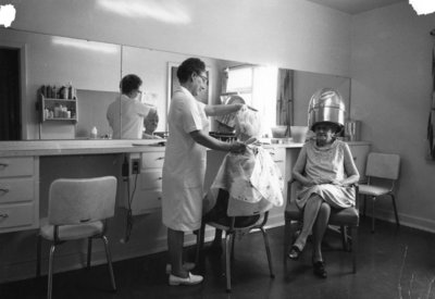 Hairdressing Salon at Fairview Lodge, c. 1960