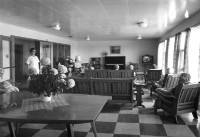 Sitting Room at Fairview Lodge A. Wing, c. 1960