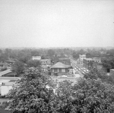 Looking East from All Saints' Anglican Church, May 1964