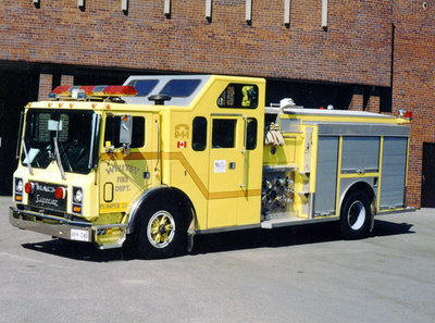 1989 Mack MR688P Pumper Truck, July 20, 2002