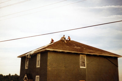 Relocation of the Jabez Lynde House, August 1986