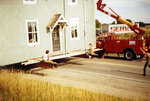Relocation of the Jabez Lynde House, August 1986
