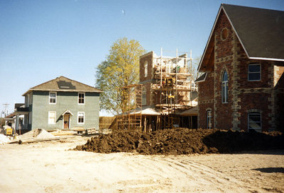 Relocation of the Jabez Lynde House, August 1986