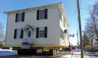 Relocation of the Jabez Lynde House, November 2013
