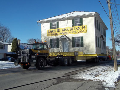 Relocation of the Jabez Lynde House, November 2013