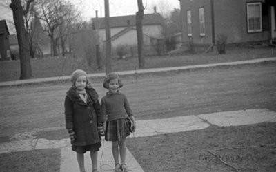 Marion Rowe and an Unidentified Child, October 1937