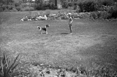 Unidentified Child and Dog, c.1937