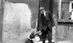 Unidentified Man and Dog, c.1915