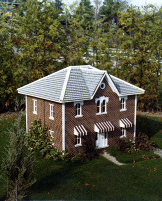 Brown Brick Residence in the Miniature Village