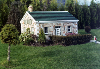 Stone Farmhouse in the Miniature Village