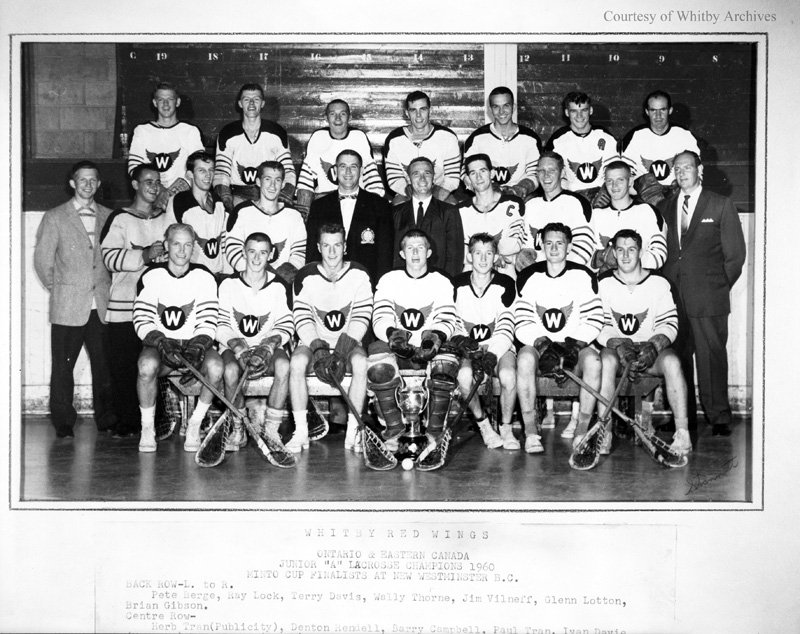 Whitby Red Wings Junior "A" Lacrosse Team, 1960 Whitby Digital