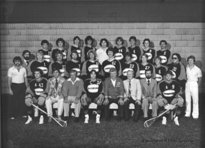 Whitby Builders Junior &quot;A&quot; Lacrosse Team, 1980