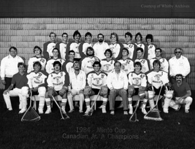 Whitby Warriors Junior &quot;A&quot; Lacrosse Team, 1984