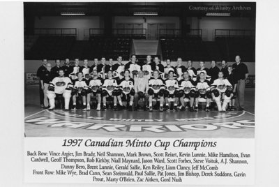 Whitby Warriors Junior &quot;A&quot; Lacrosse Team, 1997