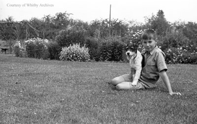 Unidentified Child and Dog, c.1936