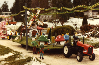 Christmas Parade on Main Street in the Miniature Village