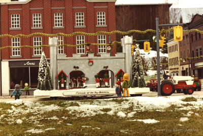 Christmas Parade on Main Street in the Miniature Village