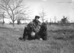 Unidentified Man and Dogs, May 7, 1950