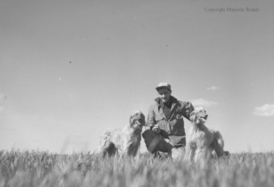 Unidentified Man and Dogs, May 7, 1950