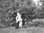 Nick Thorah and Dog, May 23, 1950