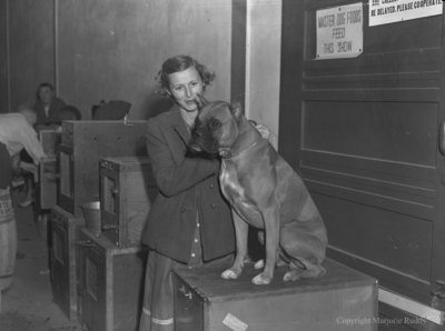 Mrs. MacKendrick and Boxer, September 2, 1949