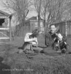 MacLeod Family and Dogs, April 1945