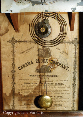 Canada Clock Factory Label, c.1980s