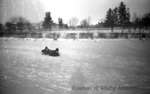 Bill Irwin and Friend Sledding, January 1938