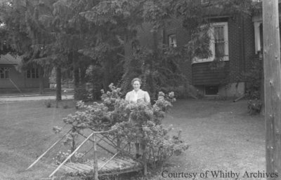 Florence Davey on a Rose Bridge, July 1939