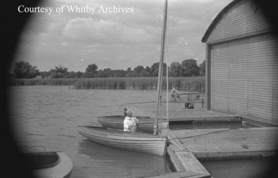 Hangar and Whitby Yacht Club, c.1938