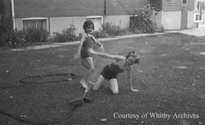 Marian & Jane Playing, June 12, 1938