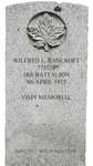 Gravestone for Wilfred L. Bancroft