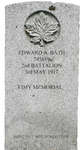 Gravestone for Edward A. Bath