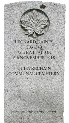 Gravestone for Leonard Daines