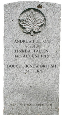 Gravestone for Andrew Fulton