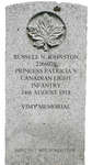 Gravestone for Russell N. Johnston