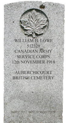 Gravestone for William H. Lowe