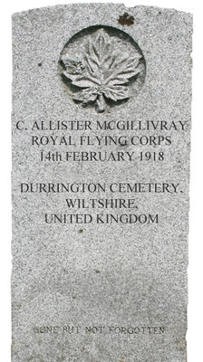 Gravestone for C. Allister McGillivray