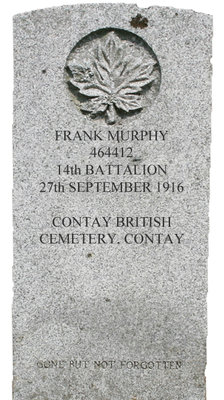 Gravestone for Frank Murphy