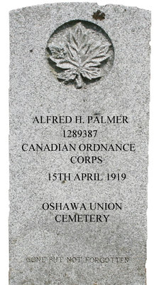 Gravestone for Alfred H. Palmer