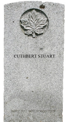 Gravestone for Cuthbert Stuart