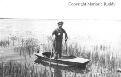 Unidentified Man in a Boat, c.1947