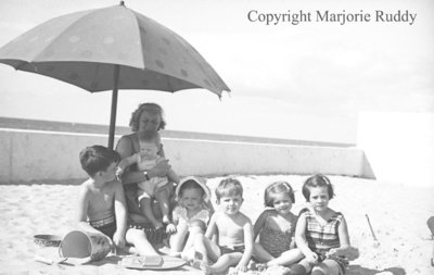 Children on a Beach, January 24, 1939