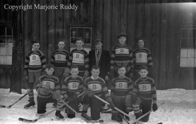 Whitby Bruins Midget Hockey Team, February 1938